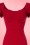 Stop Staring! - Robe Années 50 Tulsa Polkadot Pencil Dress en Rouge 4