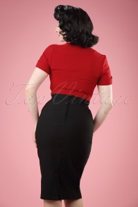 Steady Clothing - 50s Vivian Pencil Skirt in Black 5