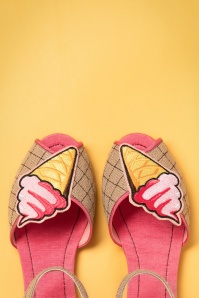Miss L-Fire - 50s Cute Gelato Sandals in Pink 4