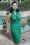Daisy Dapper - Loretta Pencil Dress Années 50 en Vert De Mer