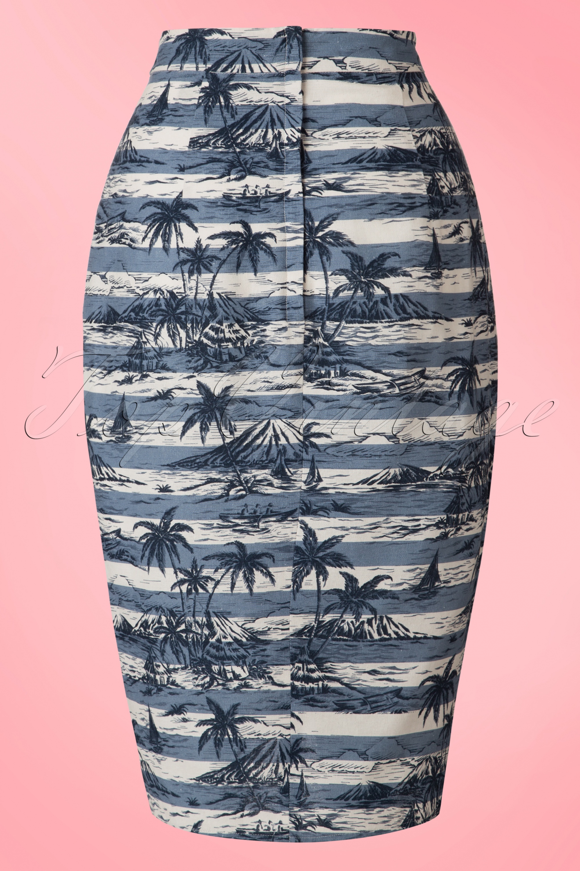 Collectif Clothing - Kala Mahiki sarongrok in blauw 4