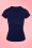 Fever - 50s Holywell Top in Navy 4