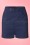 Collectif Clothing Talis Plain Shorts Navy 20852 20161130 0007W