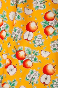 Bunny - 50s Somerset Apples Swing Skirt in Orange 4