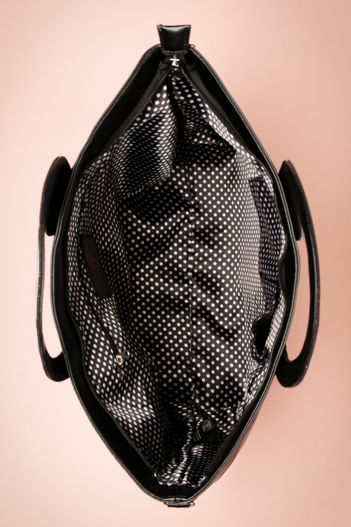 Banned Retro - Mooie Swan Bag in zwart 5