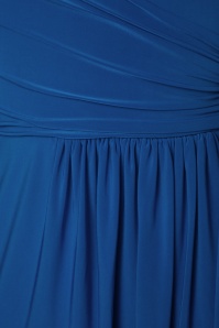 Vintage Chic for Topvintage - Layla Cross Over Pencil Dress Années 50 en Bleu Roi 7