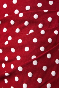 Stop Staring! - 50s Love Polkadot Bow Pencil Dress in Red 7