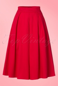 Dolly and Dotty - Jupe Années 50 Ruth Swing Skirt en Rouge 2