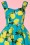 Hearts & Roses - 50s Nancy Lemon Swing Dress in Aqua Blue 5