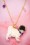 N2 - Sulky Carlin The Pug And Charms Necklace Années 60 Plaqué Or 2
