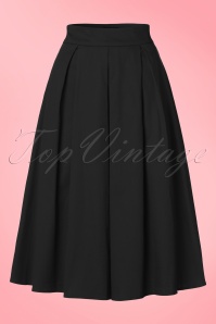 Dolly and Dotty - 50s Ruth Swing Skirt in Black 2