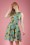 Lady V by Lady Vintage - Tea Banana Swing Dress Années 50 en Bleu Clair