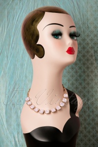 Lovely - 50s Vintage Lucinda Necklace in Pink 2