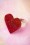 FromNicLove - Love Me Tender Ring Années 60 en Paillettes Rouges