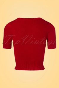 Bunny - 50s Wendi Cardigan in Red 5