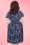 Lady Voluptuous by Lady Vintage - 50s Lyra Nautical Seahorse Dress in Navy 2