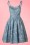 Collectif Clothing - 50s Jade Seashell Swing Dress in Denim Blue 7