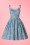 Collectif Clothing - 50s Jade Seashell Swing Dress in Denim Blue 8