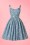 Collectif Clothing - 50s Jade Seashell Swing Dress in Denim Blue 3