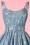 Collectif Clothing - 50s Jade Seashell Swing Dress in Denim Blue 4