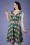 Lady V by Lady Vintage - Isabella Fabulous Flamingo Swing Dress Années 50 en Vert