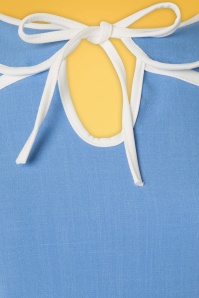 Vintage Chic for Topvintage - Robe Années 50 Geneva Pencil Dress en Bleu Lavande 4