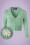 Collectif Clothing - Jessica Daisy Cardigan Années 40 en Vert Antique 2