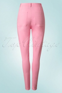Collectif Clothing - Maddie-broek in Bubblegum-roze 4