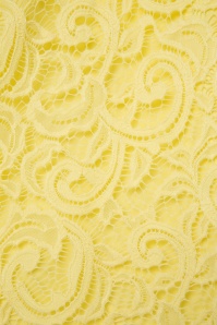 Vintage Chic for Topvintage - 50s Lucia Lace Swing Dress in Light Yellow 4