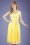 Vintage Chic for Topvintage - Lucia Lace Swing Dress Années 50 en Jaune Clair