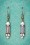 Lovely - Rosewater Stone Earrings Années 50