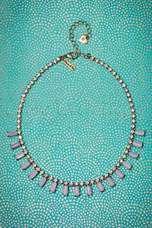 Lovely - 50s Rosewater Stone Necklace
