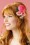 Collectif Clothing - Country Garden Roses Clip in roze