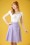 Collectif Clothing - Tammy Gingham Skirt Années 50 en Lilas