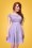 Collectif Clothing - 50s Tammy Gingham Skirt in Lilac 5