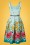Lindy Bop - 50s Bernice Floral Swing Dress in Mint Green 5