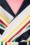 Vixen - Gabby Stripes Top Années 40 en Blanc 3