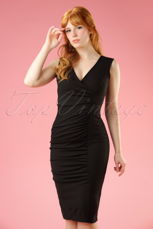 Vintage Chic for Topvintage - 50s Janice Pencil Dress in Black
