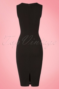 Vintage Chic for Topvintage - 50s Janice Pencil Dress in Black 5