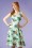 Collectif Clothing - 50s Lori Tropical Pin-Up Girl Swing Dress in Mint