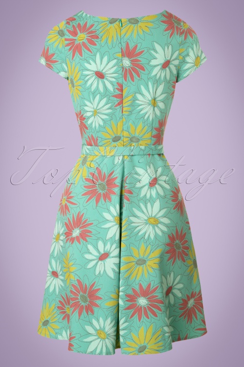 King Louie - 60s Betty Lively Dress in Summer Green 5