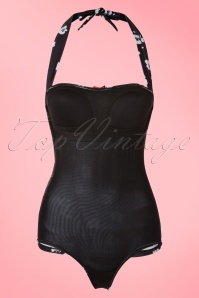 Vive Maria - 50s Fleur Noir Swimsuit in Black 7