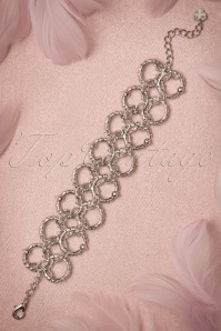 LoveRocks - 40s Dazzling Rings of Diamonds Bracelet 3