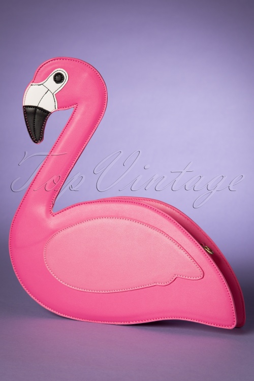 Lulu Hun - 60s Grace Flamingo Bag in Pink 3