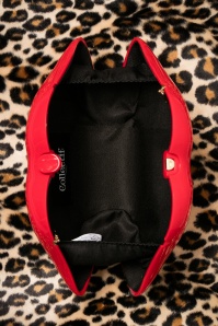 Collectif Clothing - Read My Lips Clutch Années 50 en Rouge 4