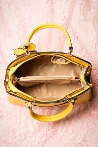 La Parisienne - 50s Loretta Rose Handbag in Yellow 5