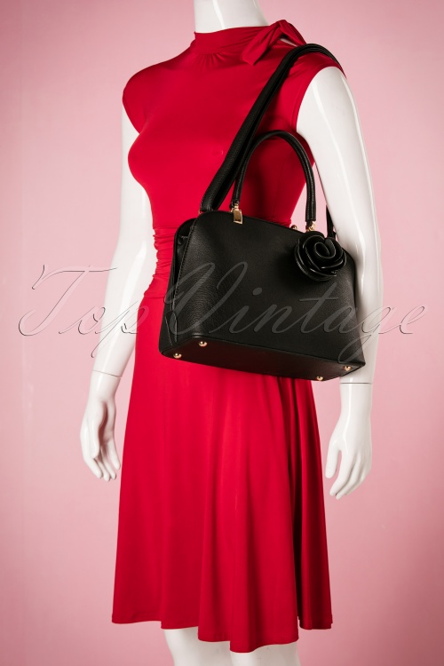 La Parisienne - Loretta Rose Handbag Années 50 en Noir 8