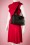 La Parisienne - 50s Loretta Rose Handbag in Black 8