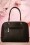 La Parisienne - 50s Loretta Rose Handbag in Black 6