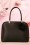 La Parisienne - 50s Loretta Rose Handbag in Black